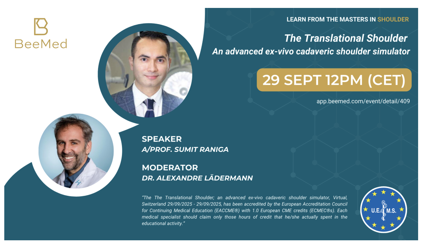 Beemed BeeMed “Learn from the Masters in Shoulder” Session - Dr Sumit Raniga